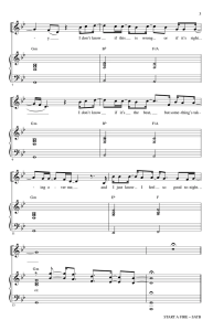 商品为SATB 四声部合唱线谱 爱乐之城 Start a Fire 赫夫版 混声合唱谱 有试听-云音圈