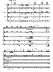 狂乱的风 木管五重奏总谱+分谱  有试听-云音圈