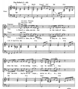 商品为SATB 四声部合唱线谱 狮子王 Can You Feel The Love Tonight 克里斯版 混声合唱 有试听-云音圈