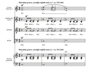 商品为SATB 四声部合唱线谱 绿野仙踪 Over The Rainbow 贝克版  混声合唱谱 有试听-云音圈