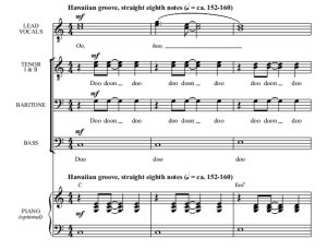 商品为TTBB 四声部合唱线谱 绿野仙踪 Over The Rainbow 贝克版 男声合唱谱 有试听-云音圈