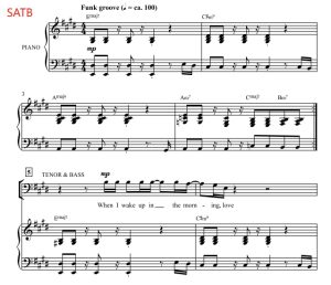 商品为SATB 四声部合唱线谱 美好的一天 Lovely Day 吉布森版  混声合唱谱 有试听-云音圈