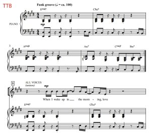 商品为TTB 三声部合唱线谱 美好的一天 Lovely Day 吉布森版 男声合唱谱 有试听-云音圈