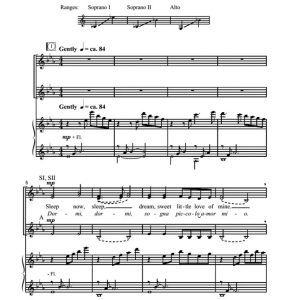 商品为SSA 三声部合唱线谱 舒伯特 Mille Cherubini in Coro 斯佩伐克版  童声女声合唱SSA+钢琴谱 有试听-云音圈