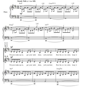 商品为SA 二声部合唱线谱 蔻比凯蕾 Try 布莱默版 童声女声合唱谱 有试听-云音圈