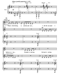 商品为SSA 三声部合唱线谱 魔法坏女巫 这种感觉是什么 What Is This Feeling  爱默生版 童声女声合唱SSA+钢琴谱 有试听-云音圈