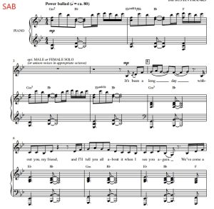 商品为SAB 三声部合唱线谱 速度与激情7 See You Again 比林斯利版 混声合唱谱 有试听-云音圈