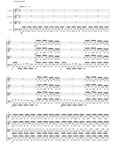 非洲  弦乐四重奏 总谱  有试听-云音圈