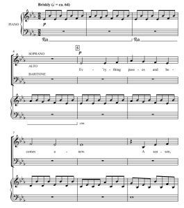 商品为SAB 三声部合唱线谱 Cada Cosa 卡瓦佐斯版 混声合唱谱 有试听-云音圈