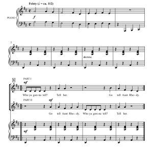 商品为SA 二声部合唱线谱 Go Tell Aunt Rhody 美国民歌 吉尔平版 童声女声合唱谱 有试听-云音圈