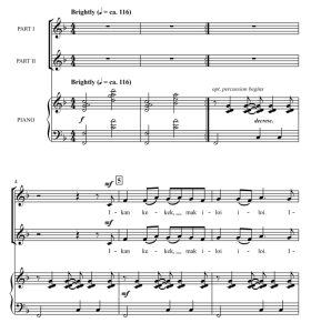 商品为SA 二声部合唱线谱 Ikan Kekek 马来西亚民歌 杰瑞林版 童声女声合唱谱 有试听-云音圈