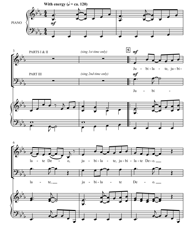 商品为合唱伴奏音频mp3 Jubilate, Alleluia 伦茨版 合唱伴奏音频 有试听