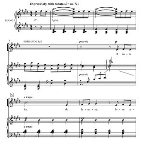 商品为SSA 三声部合唱线谱 O Nata Lux 约翰逊版 童声女声合唱谱 有试听-云音圈