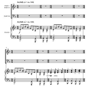 商品为SAB 三声部合唱线谱 Omnis Terra 格雷版 混声合唱谱 有试听-云音圈