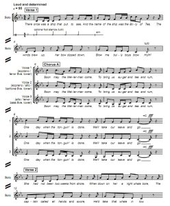 商品为SSA 三声部合唱线谱 Wellerman 亚历山大版 阿卡贝拉 童声女声合唱谱 有试听-云音圈