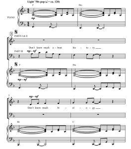 商品为SAB 三声部合唱线谱 (What a) Wonderful World 吉尔平版 混声流行合唱谱 有试听-云音圈