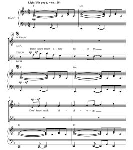 商品为SATB 四声部合唱线谱 (What a) Wonderful World 吉尔平版 混声流行合唱谱 有试听-云音圈