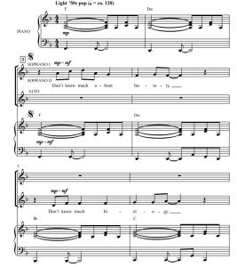 商品为SSA 三声部合唱线谱 (What a) Wonderful World 吉尔平版 童声女声流行合唱谱 有试听-云音圈