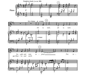 商品为SATB 四声部合唱线谱 一切都好 拉尔森版 混声合唱谱 有试听-云音圈