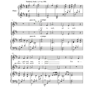 商品为SSA 三声部合唱线谱 一切都好 拉尔森版 童声女声合唱谱 有试听-云音圈