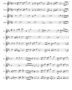 久石让 天空之城 载着你 长笛四重奏 总谱+分谱  有试听-云音圈