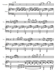 伊曼纽尔 大提琴钢琴总谱 有试听-云音圈