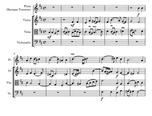 众赞歌前奏曲 长笛小提琴中提琴大提琴重奏 总谱+分谱 有试听-云音圈