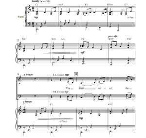 商品为SATB 四声部合唱线谱 凯尔特圣诞颂歌 蒂尔尼版 混声合唱谱 有试听-云音圈