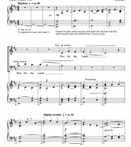 商品为SATB 四声部合唱线谱 向宝座上的羔羊 福里斯特 混声合唱+钢琴谱 有试听-云音圈