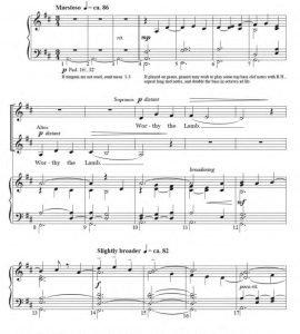 商品为SSAA 四声部合唱线谱 向宝座上的羔羊 福里斯特 童声女声合唱+钢琴谱 有试听-云音圈