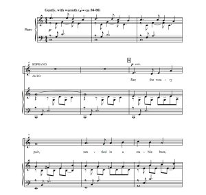 商品为SAB 三声部合唱线谱 圣诞弥撒：圣歌 丹格勒版 混声合唱+钢琴谱 有试听-云音圈