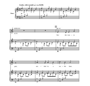 商品为SATB 四声部合唱线谱 圣诞弥撒：圣歌 丹格勒版 混声合唱+钢琴谱 有试听-云音圈