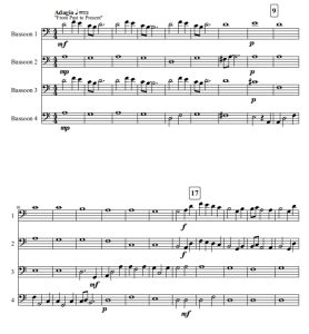 天际 巴松管四重奏 总谱+分谱 有试听-云音圈