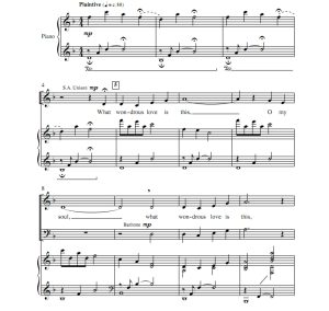 商品为SATB 四声部合唱线谱 奇妙的爱 卡梅隆版 混声合唱谱 有试听-云音圈