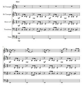 婚礼进行曲 铜管五重奏 总谱+分谱 有试听-云音圈