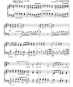 商品为SATB 四声部合唱线谱 属于你的荣耀 杰·马蒂版 混声合唱谱 有试听-云音圈