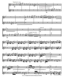 峡谷的回声 圆号二重奏 总谱 共3页 有试听-云音圈