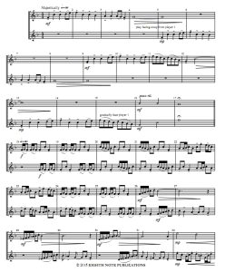 峡谷的回声 小号二重奏 总谱 共3页 有试听-云音圈