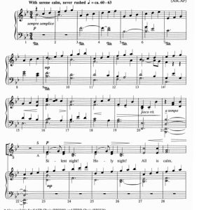 商品为SSAA 四声部合唱线谱 平安夜 福雷斯特版 童声女声合唱+钢琴谱 有试听-云音圈