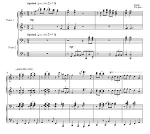 商品为伴奏分谱 平静如河 雷尼版 合唱伴奏四手联弹分谱 有试听-云音圈