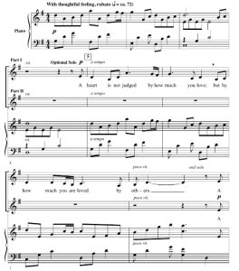 商品为SA 二声部合唱线谱 愿你爱与被爱 吉尔平版 童声女声合唱谱 有试听-云音圈