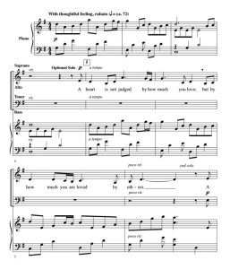 商品为SATB 四声部合唱线谱 愿你爱与被爱 吉尔平版 混声合唱谱 有试听-云音圈