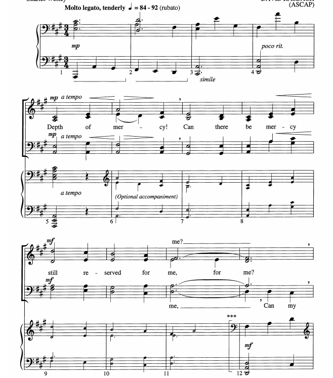 商品为SATB 四声部合唱线谱 慈悲的深度 拉斯巴赫版 SATB 四声部混声合唱+钢琴谱 有试听