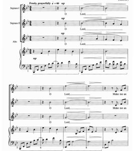 商品为SSAA 四声部合唱线谱 把我变成一个乐器 考特尼版 童声女声合唱+钢琴谱 有试听-云音圈