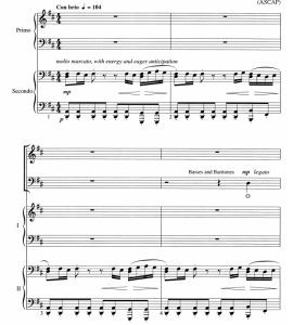 商品为SATB 四声部合唱线谱 来吧，所有忠诚的人 福雷斯特版 混声合唱+钢琴谱 有试听-云音圈