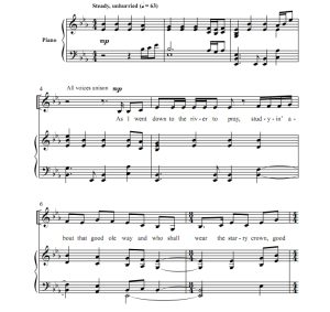 商品为SSA 三声部合唱线谱 河中的祈祷 麦克唐纳版 童声女声合唱谱 有试听-云音圈