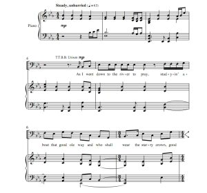 商品为TTBB 四声部合唱线谱 河中的祈祷 麦克唐纳版 男声合唱谱 有试听-云音圈