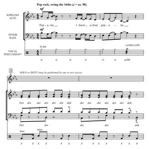 商品为SATB 四声部合唱线谱 米卡 Popular Song 扎诺版 流行阿卡贝拉 混声无伴奏合唱谱 有试听-云音圈