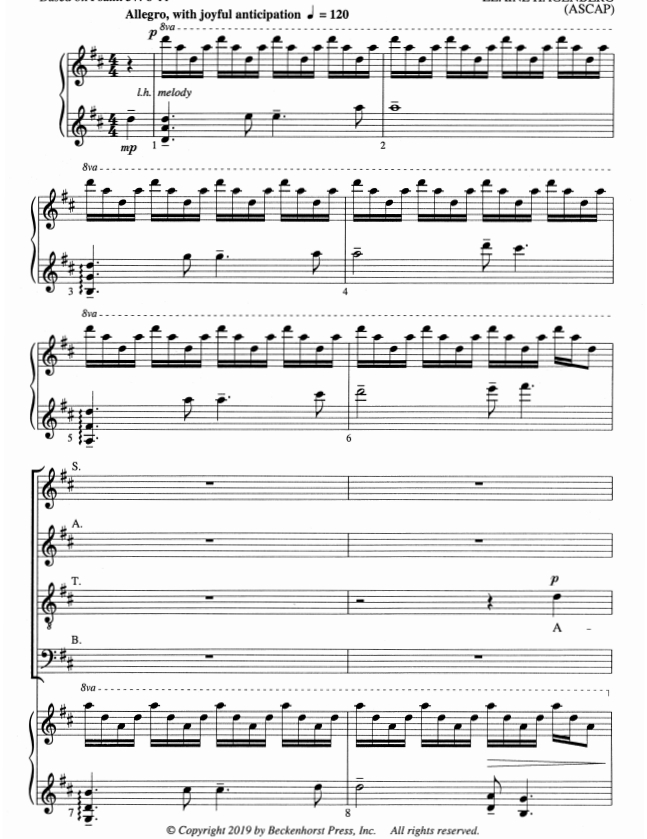 商品为SATB 四声部合唱线谱 苏醒吧，我的灵魂 哈根伯格版 混声合唱+钢琴谱 有试听
