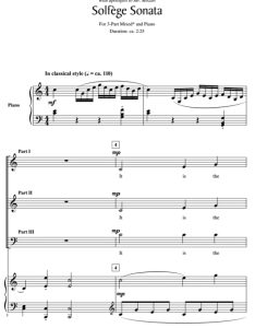 商品为SAB 三声部合唱线谱 视唱奏鸣曲 施耐德版 混声合唱谱 有试听-云音圈